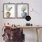 Stupell Industries Palms in Rattan Planters 2 pc Framed Floater Canvas Wall Art Set Design by Kim Allen